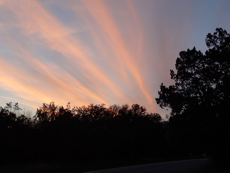 rockwall ranch sunset view
